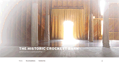 Desktop Screenshot of crockettbarn.com