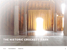 Tablet Screenshot of crockettbarn.com